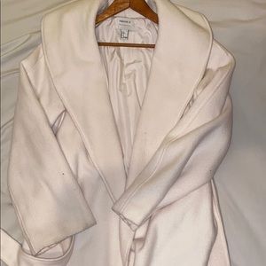 White Long Forever 21 Coat